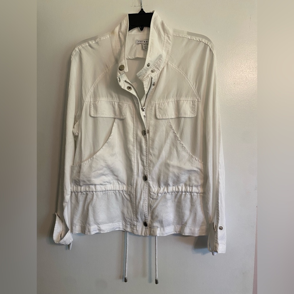 Tribal White Utility Jacket- Size L